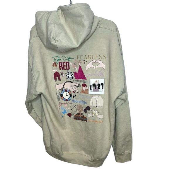 Taylor Swift Tan Hoodie Sweatshirt. Size Large. - Picture 1 of 8